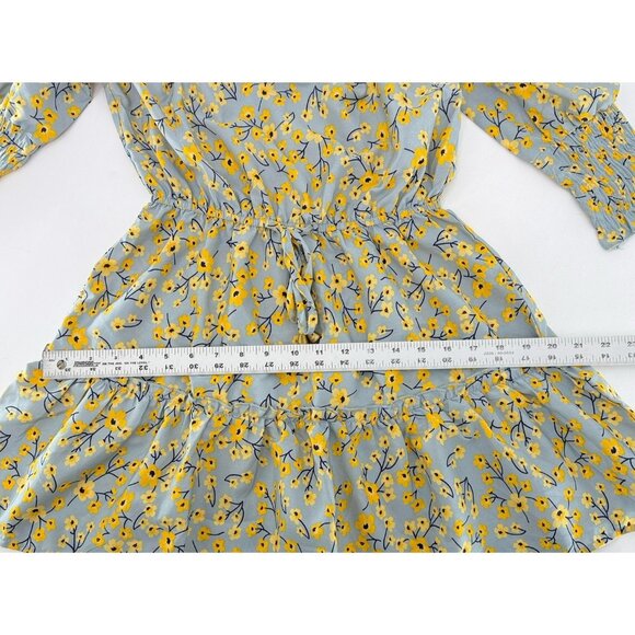 Hint Of Blush Floral Off The Shoulder Unlined Lightweight Dress Sz‎ S Feminine - Picture 12 of 12